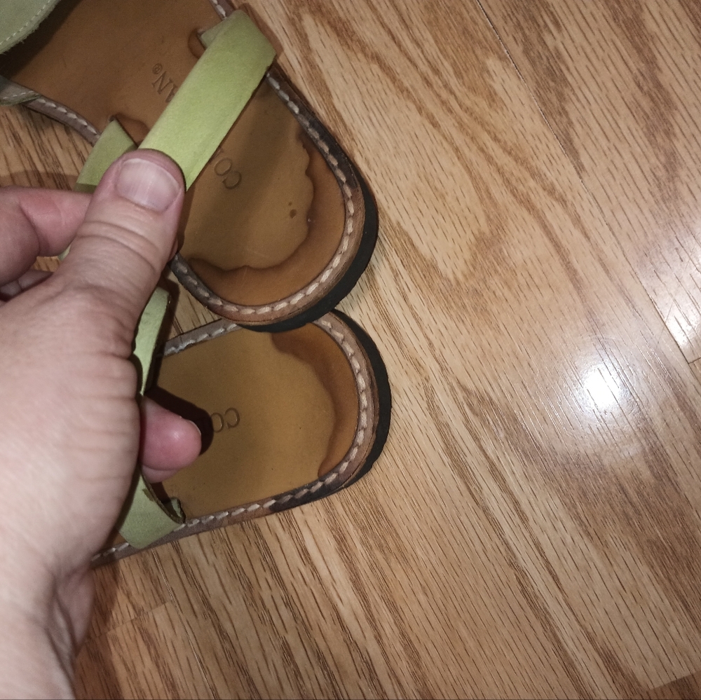 Cole Haan Sandals. Leather. Sage/Mint Green. Women's 8M - Picture 6 of 9